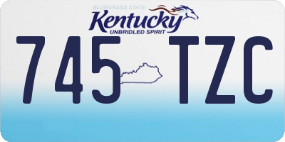 KY license plate 745TZC