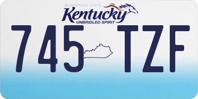 KY license plate 745TZF