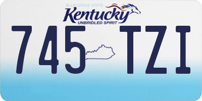 KY license plate 745TZI
