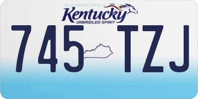 KY license plate 745TZJ