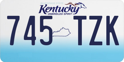 KY license plate 745TZK
