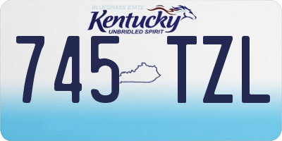 KY license plate 745TZL