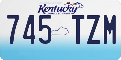KY license plate 745TZM