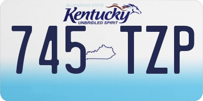 KY license plate 745TZP