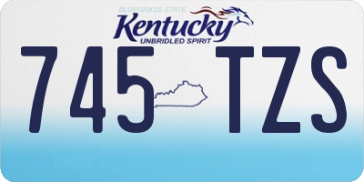 KY license plate 745TZS