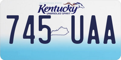 KY license plate 745UAA