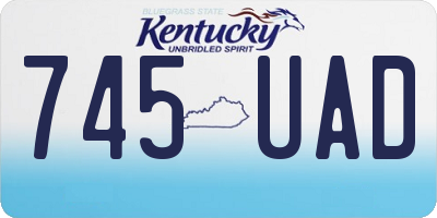 KY license plate 745UAD