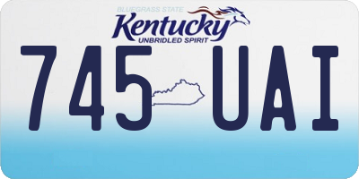 KY license plate 745UAI