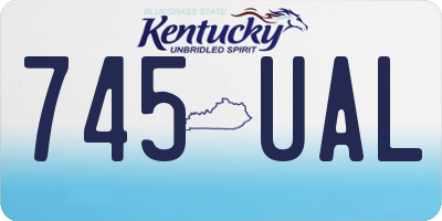 KY license plate 745UAL
