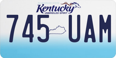 KY license plate 745UAM