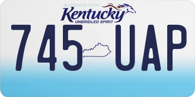 KY license plate 745UAP