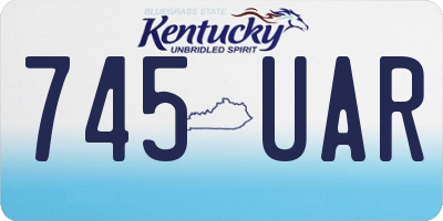 KY license plate 745UAR