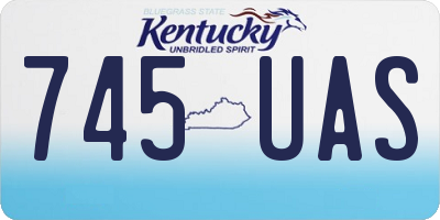 KY license plate 745UAS