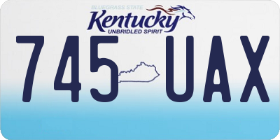 KY license plate 745UAX