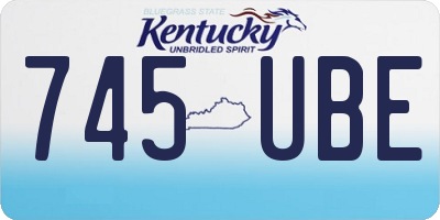 KY license plate 745UBE