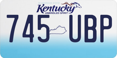 KY license plate 745UBP