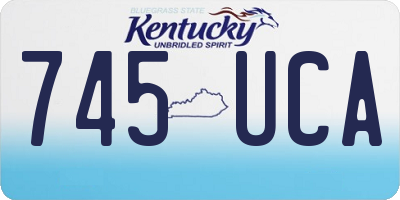 KY license plate 745UCA