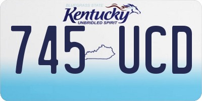 KY license plate 745UCD