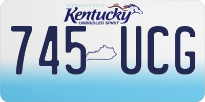 KY license plate 745UCG