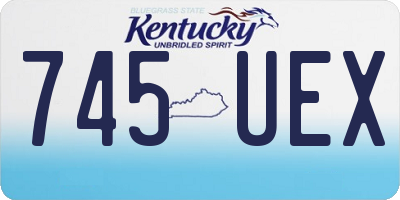 KY license plate 745UEX