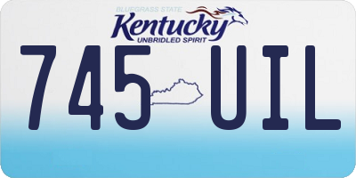 KY license plate 745UIL