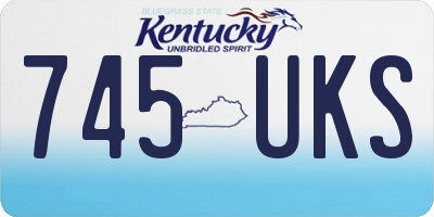 KY license plate 745UKS