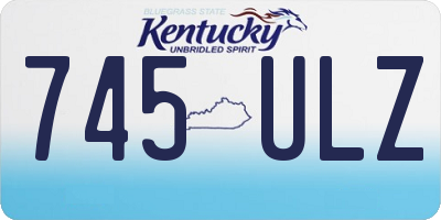KY license plate 745ULZ