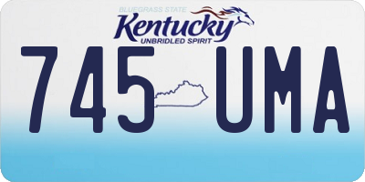 KY license plate 745UMA
