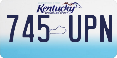 KY license plate 745UPN