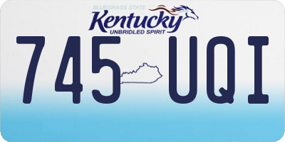 KY license plate 745UQI