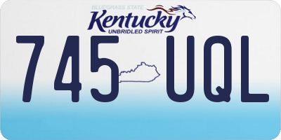 KY license plate 745UQL