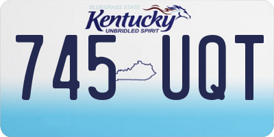 KY license plate 745UQT