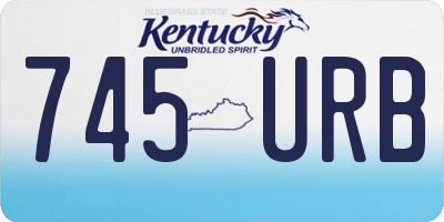 KY license plate 745URB