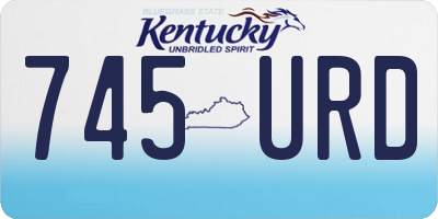 KY license plate 745URD