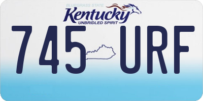 KY license plate 745URF