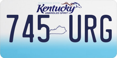 KY license plate 745URG