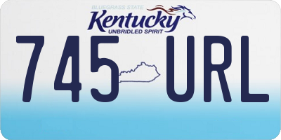 KY license plate 745URL