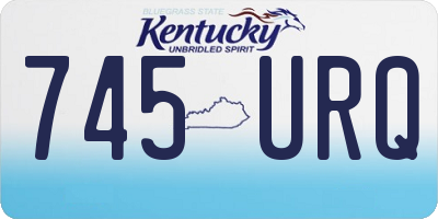 KY license plate 745URQ