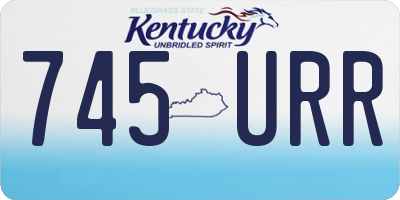 KY license plate 745URR