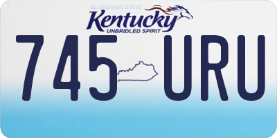 KY license plate 745URU