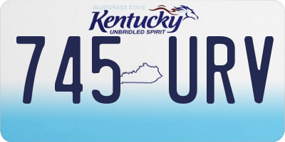 KY license plate 745URV