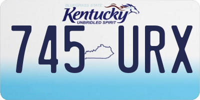 KY license plate 745URX
