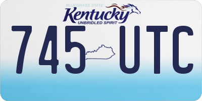 KY license plate 745UTC