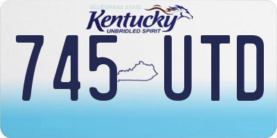 KY license plate 745UTD