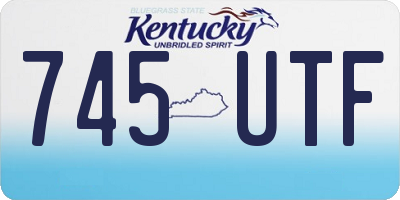 KY license plate 745UTF