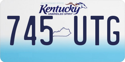 KY license plate 745UTG