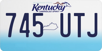 KY license plate 745UTJ
