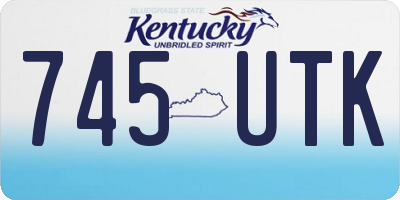 KY license plate 745UTK