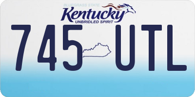 KY license plate 745UTL