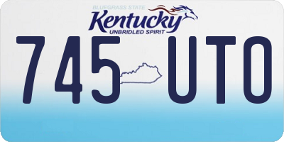 KY license plate 745UTO
